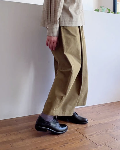 【9月19日発売】ワイドパンツ スムースバックツイル