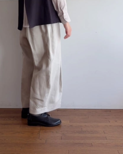 【9月5日発売】ワイドパンツ ヘビーリネンツイル