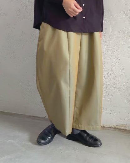 【10月3日発売】ワイドパンツ シャンブレーツイル