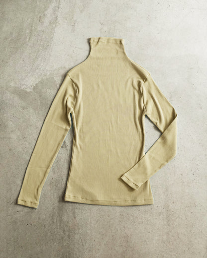 【10月3日発売】リブハイネック クリームイエロー